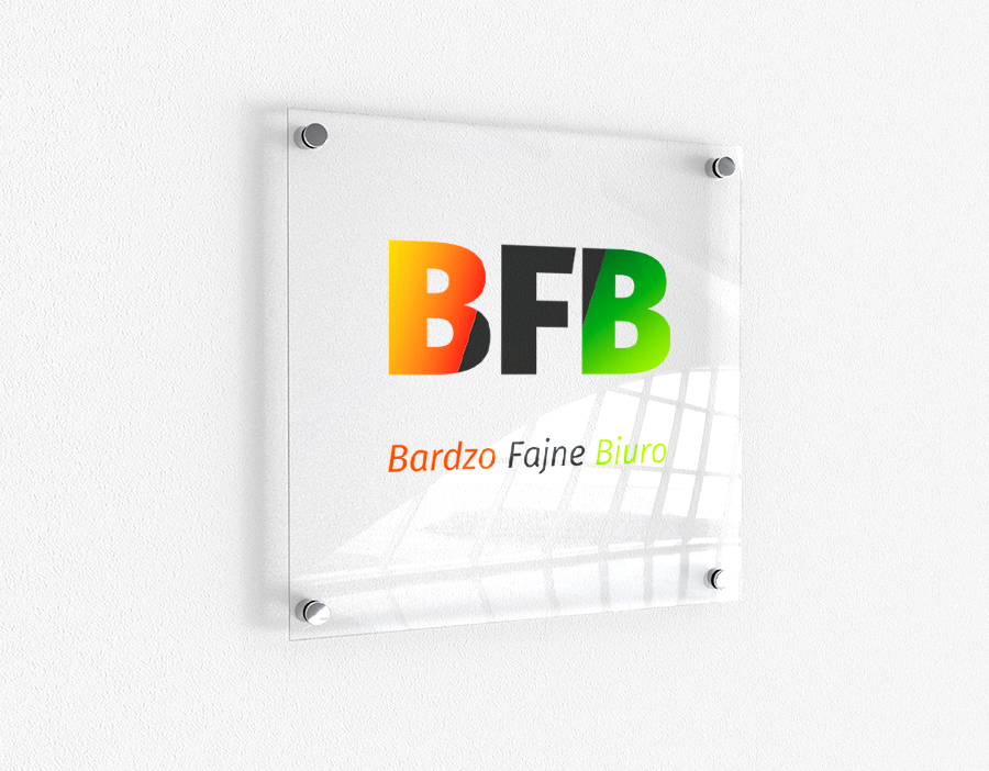 BFB tabliczka z logo